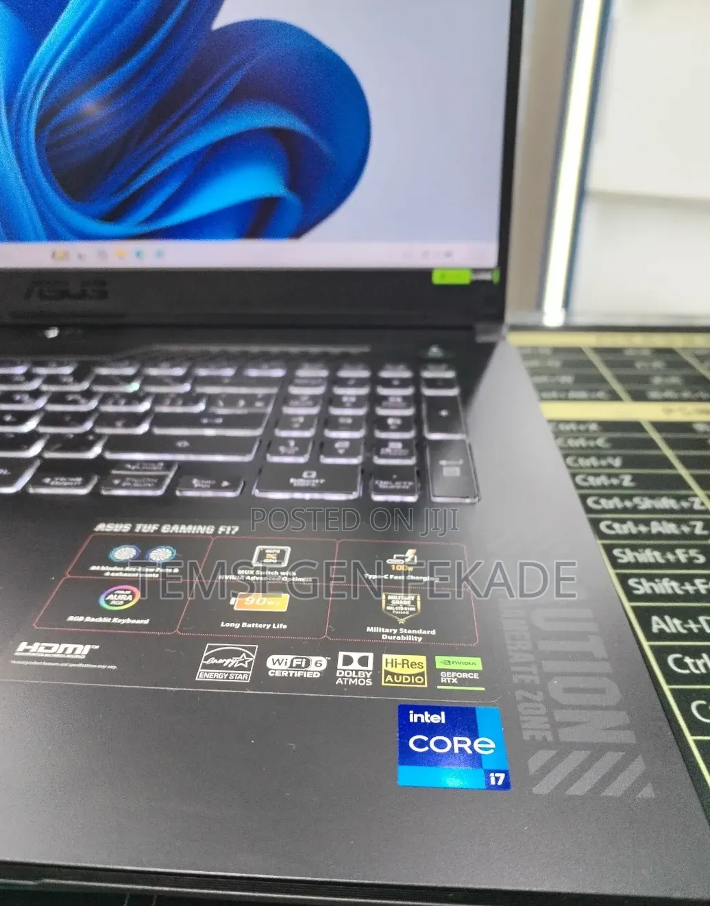 New Laptop Asus TUF Gaming F17 16GB Intel Core i7 SSD 1T