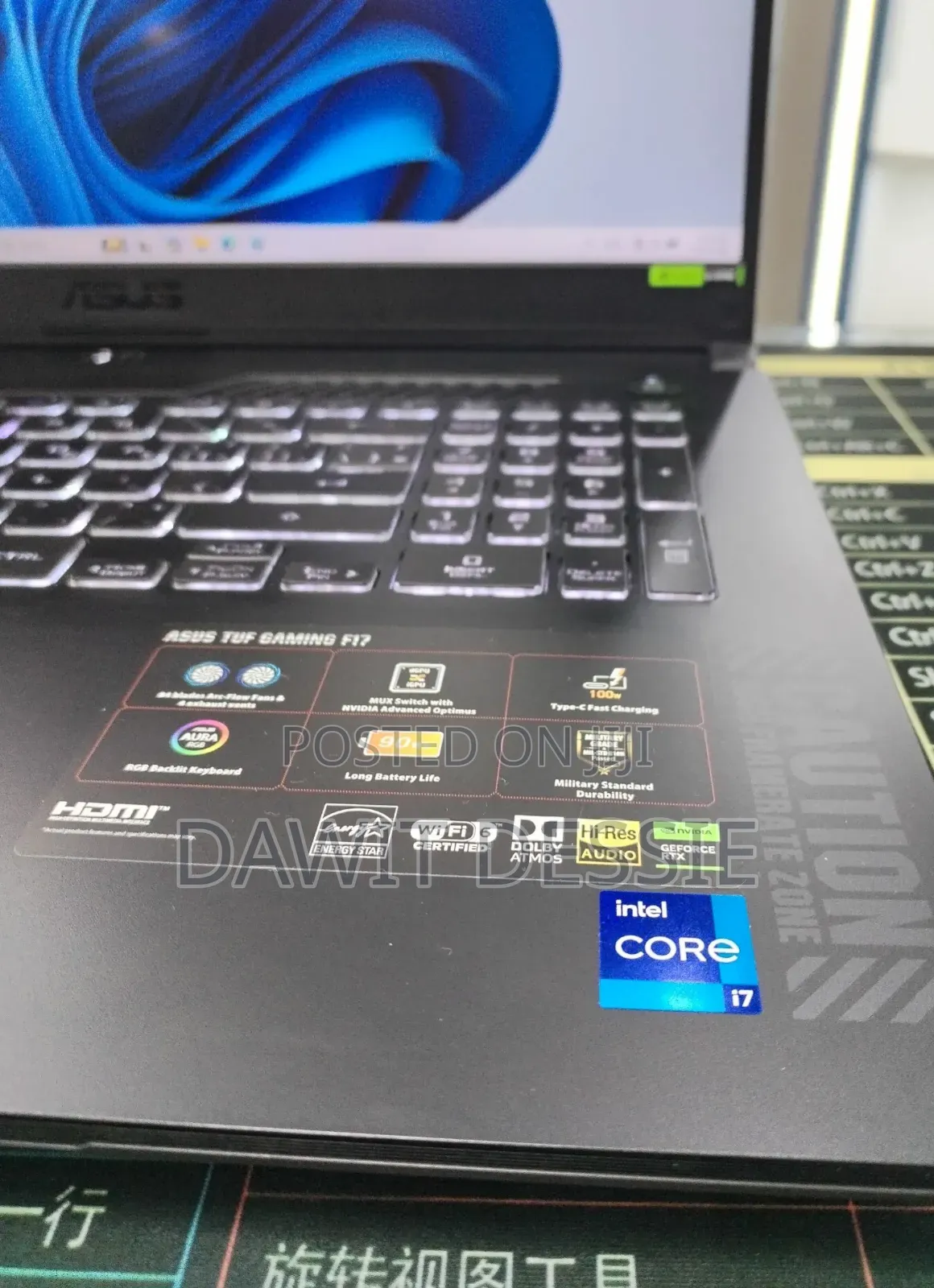 New Laptop Asus TUF Gaming F17 16GB Intel Core i7 SSD 1T