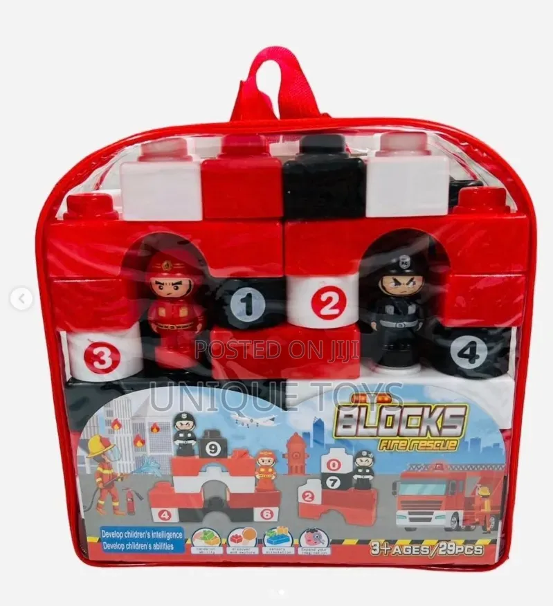  29-Piece Fire Rescue Building Blocks Set 
