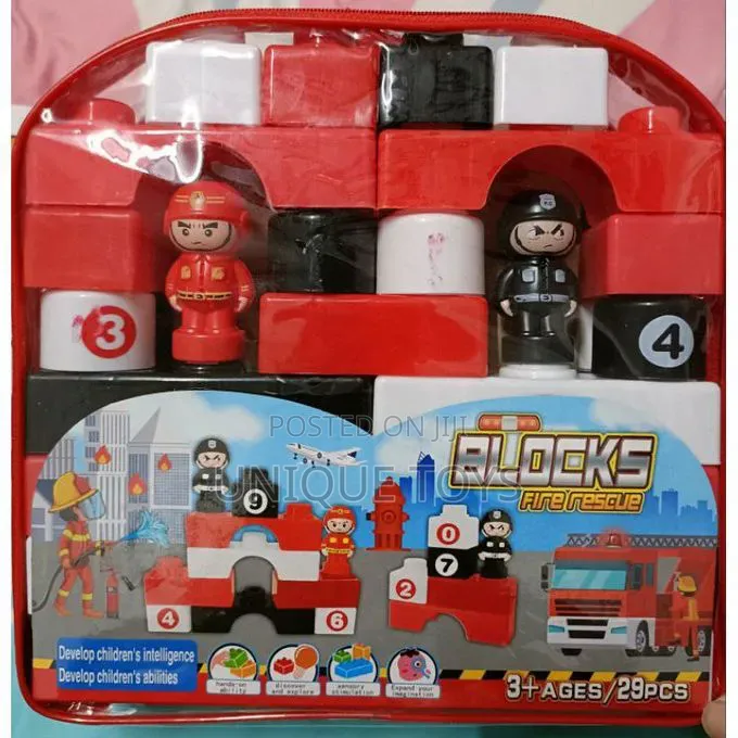  29-Piece Fire Rescue Building Blocks Set 
