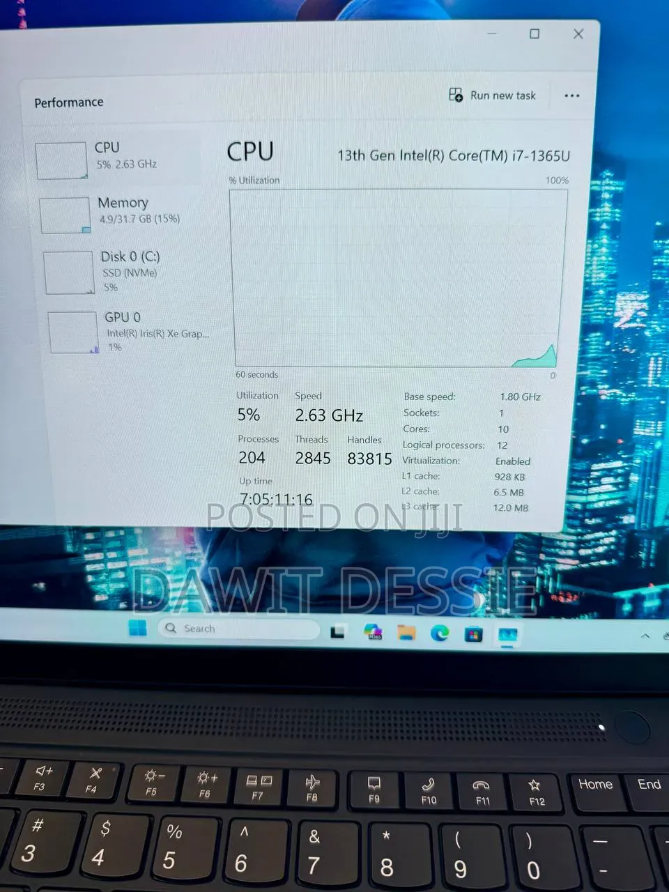 New Laptop Lenovo 32GB Intel Core i7 SSD 512GB