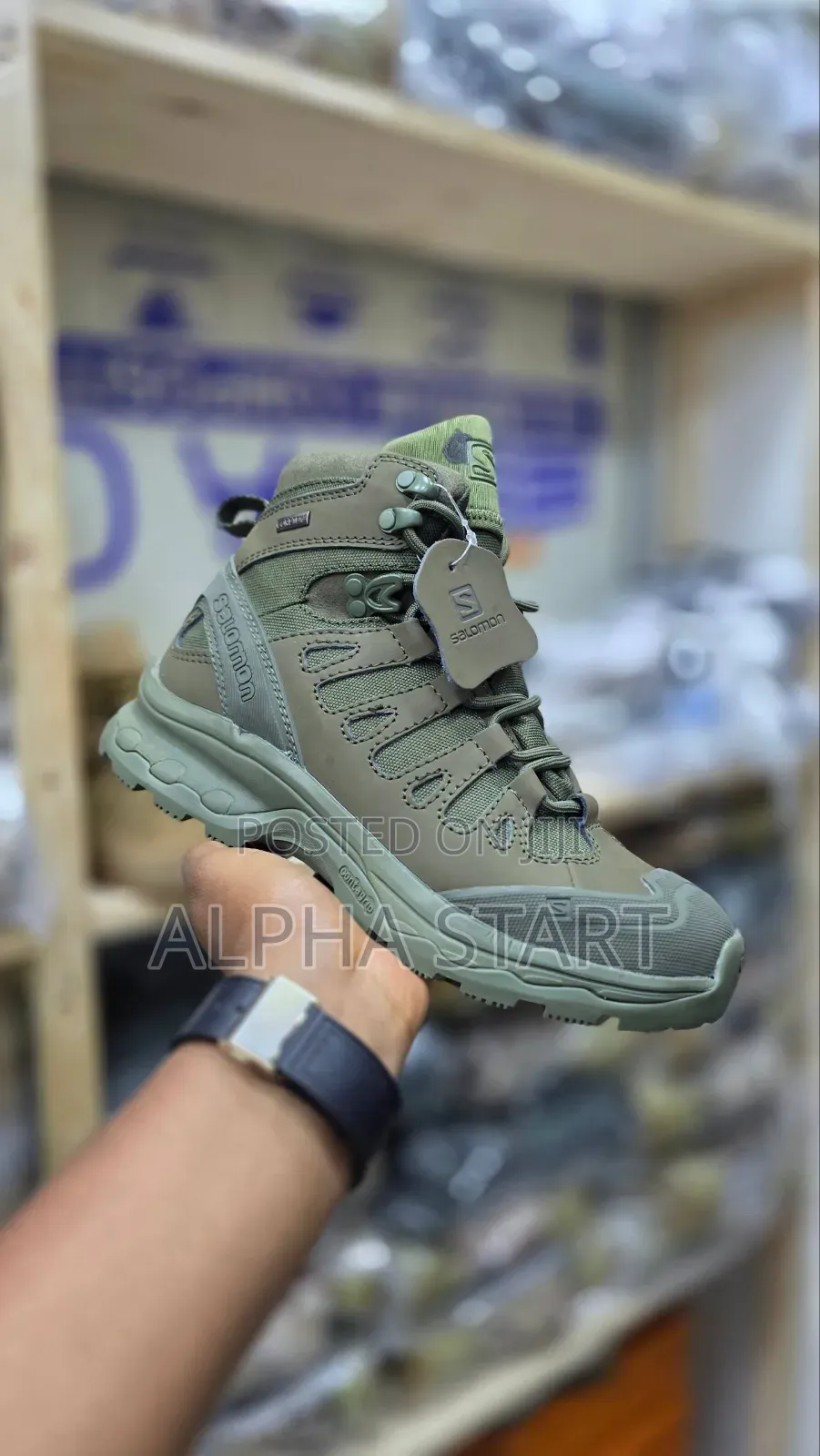 Salomon Hiking Sneakers High Master Quality Water Proof Smooth Boots