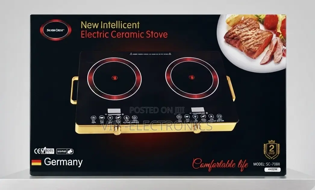 Silver Crest Electric Ceramic Stove. Designed With Dual Ceramic Cookin