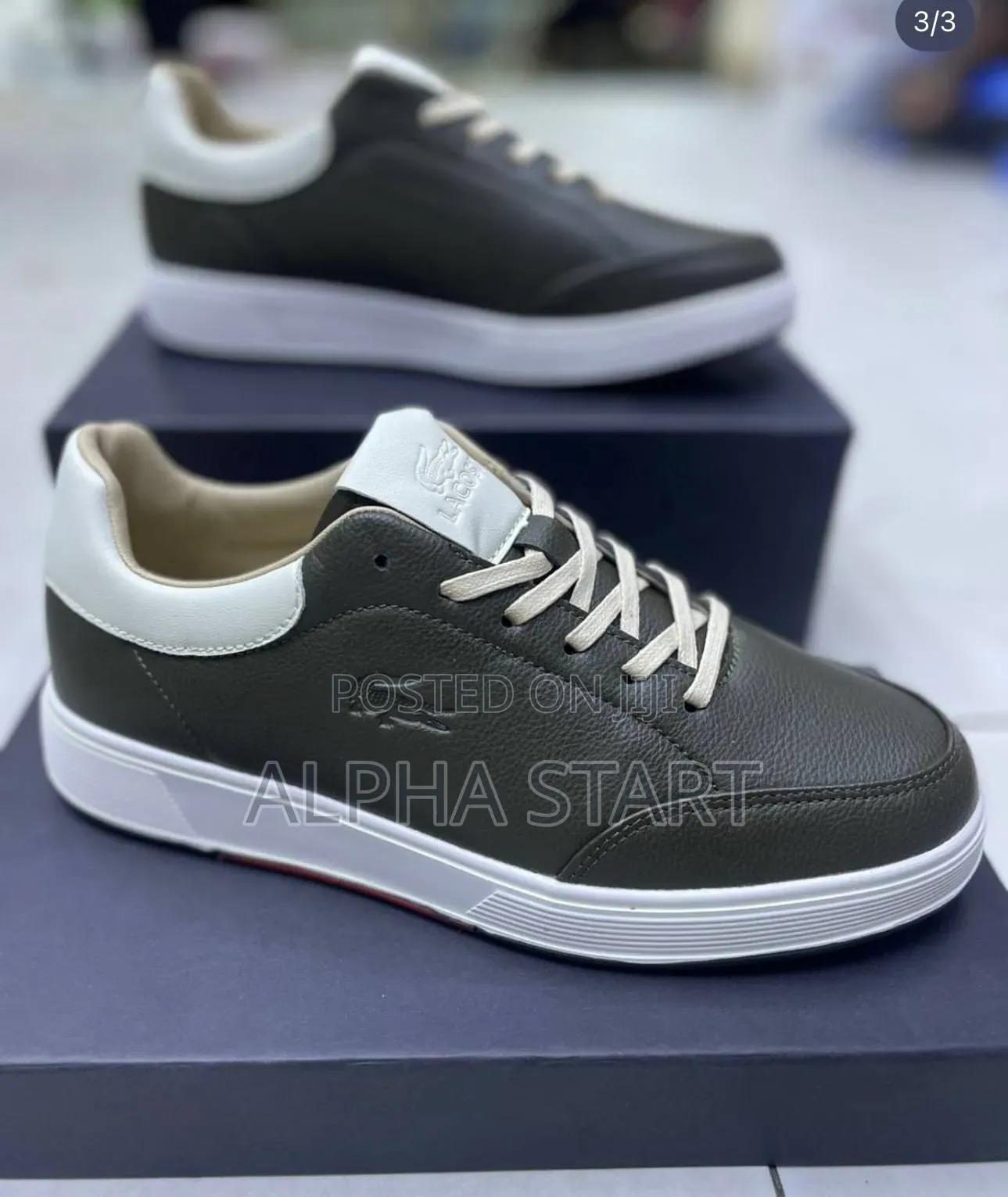 Lacoste Coclo Flat Sneakers Master Quality Flat Lather Shoes for Man'