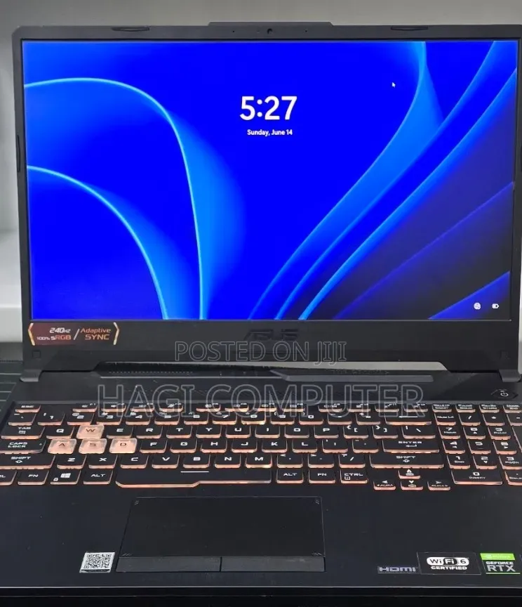 New Laptop Asus TUF Gaming A15 16GB Intel Core i9 SSD 512GB