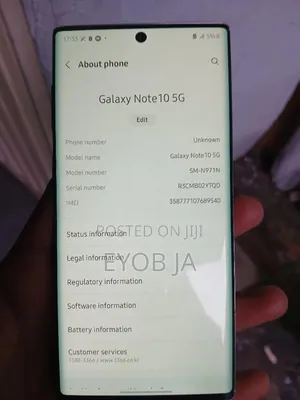 Samsung Galaxy Note 10 5G 256 GB Silver