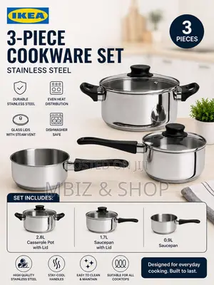 IKEA 3-Piece Cookware Sets