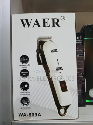 Waer WA-809A Professional Hair Clipper Featuring Digital Show Battery