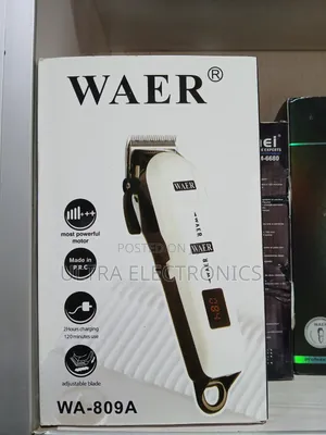 Waer WA-809A Professional Hair Clipper Featuring Digital Show Battery