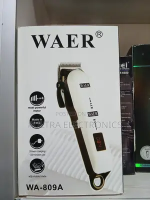Waer WA-809A Professional Hair Clipper Featuring Digital Show Battery