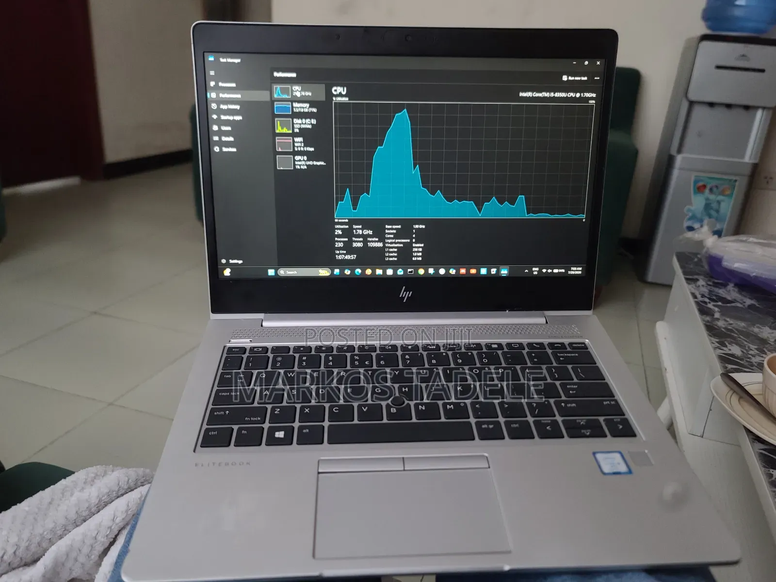 Laptop HP EliteBook 830 G5 8GB Intel Core i5 SSD 512GB