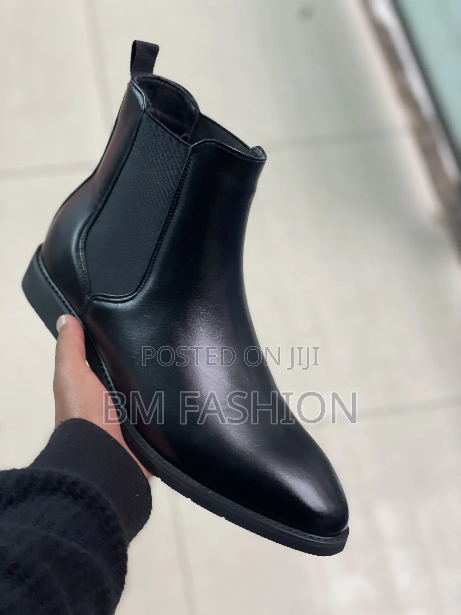 Black Mens Ankle Chelsea Boots