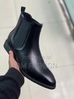 Black Mens Ankle Chelsea Boots
