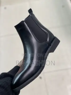 Black Mens Ankle Chelsea Boots