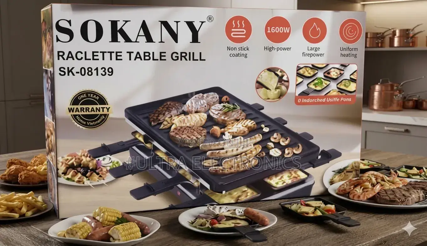 SOKANY SK-08139 Raclette Electric Grill Bring the Restaurant