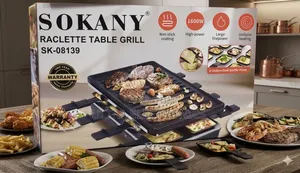 SOKANY SK-08139 Raclette Electric Grill Bring the Restaurant