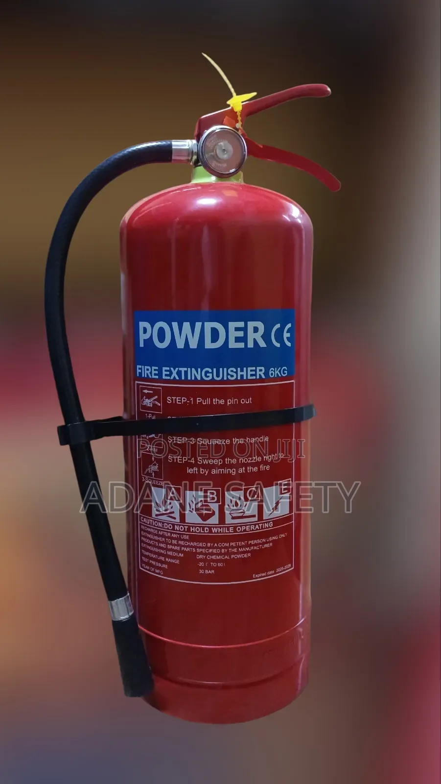 6kg Powder Fire Extinguisher የሳት ማጥፊያ分