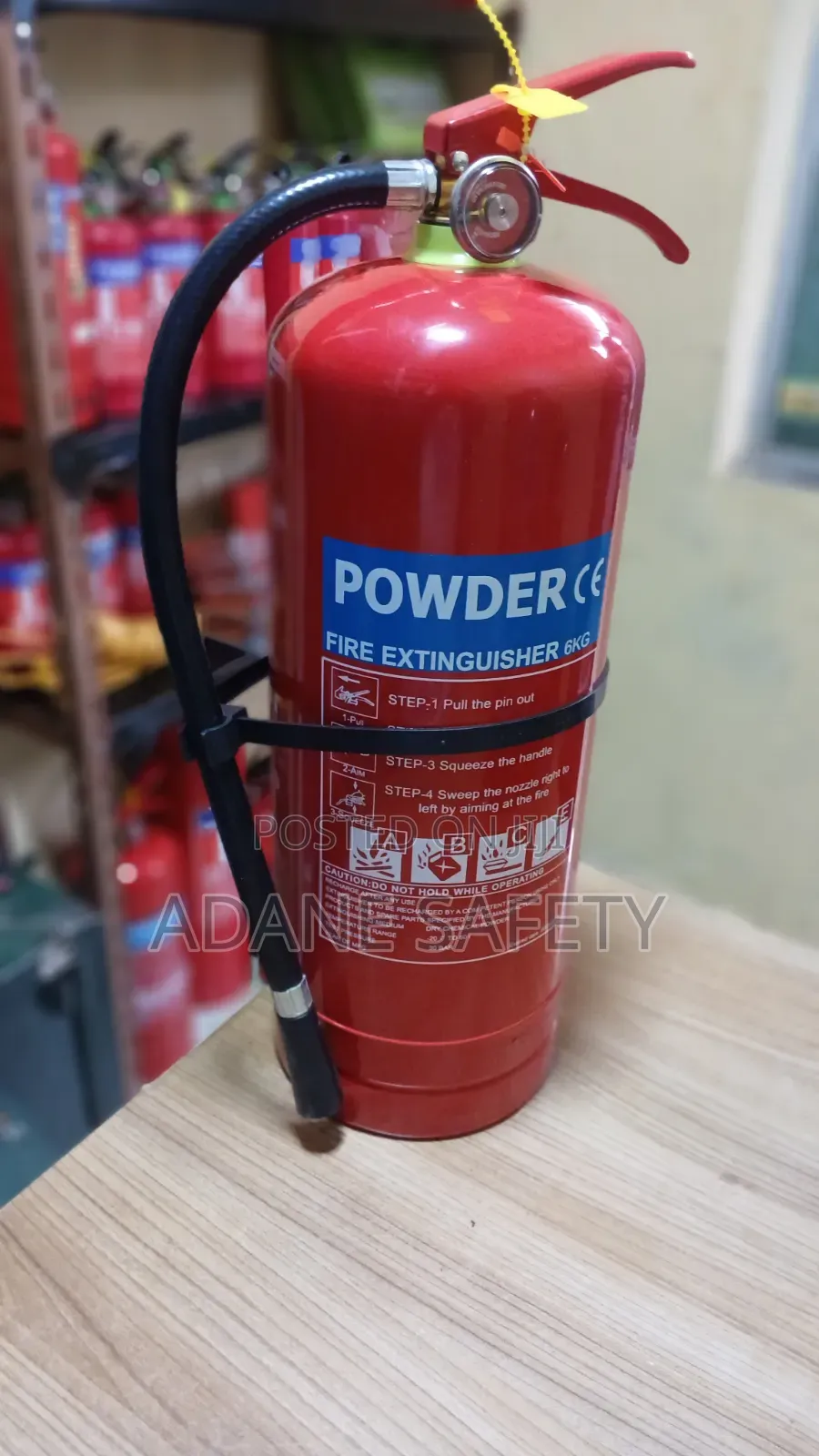 6kg Powder Fire Extinguisher የሳት ማጥፊያ分