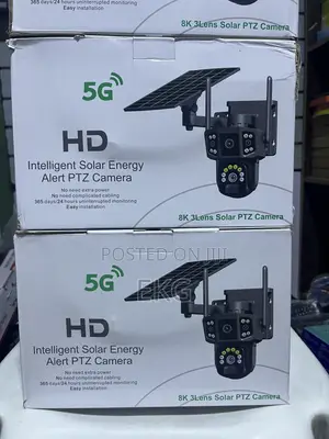3-Lens Solar PTZ Security Camera | ባለ 3 ሌንስ ሶላር ሴኩሪቲ ካሜራ