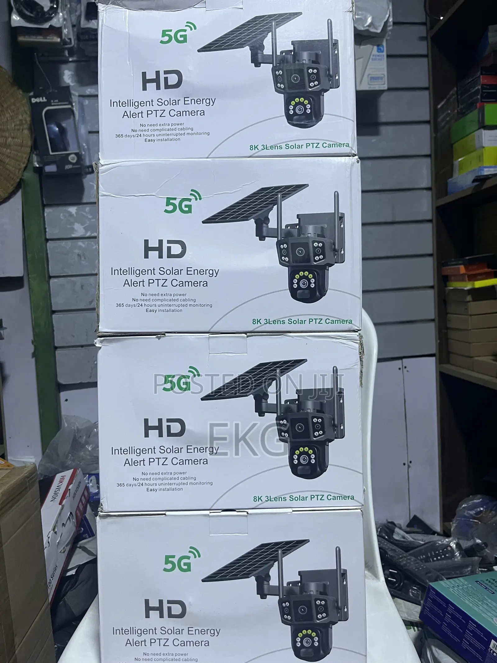 3-Lens Solar PTZ Security Camera | ባለ 3 ሌንስ ሶላር ሴኩሪቲ ካሜራ