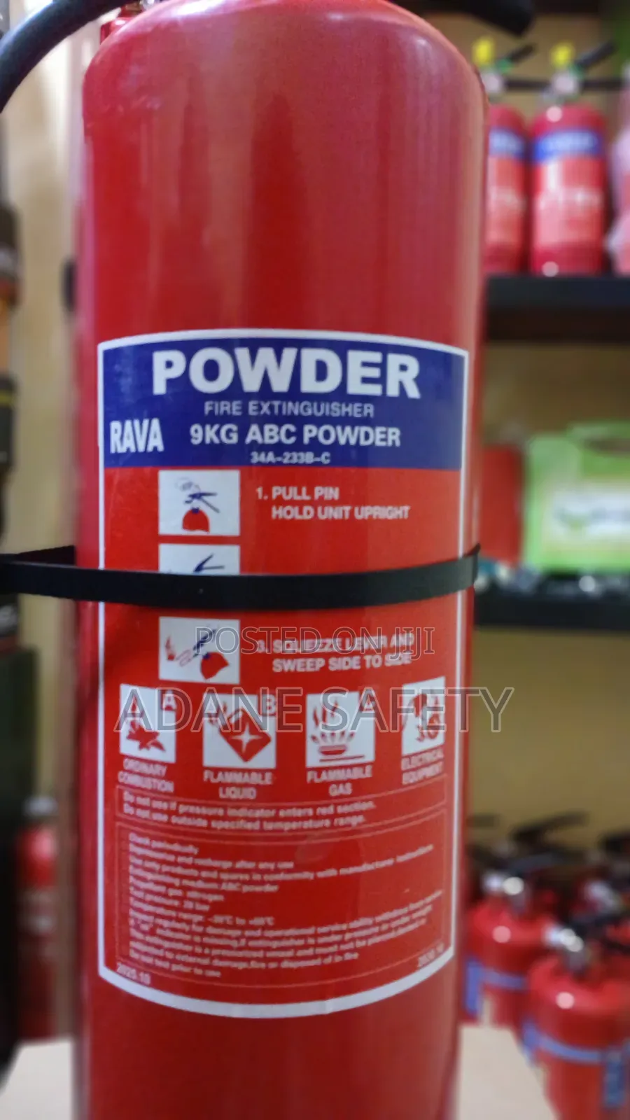 9Kg Fire Extinguisher እሳት ማጥፊያ 🔥非Adane Safety非