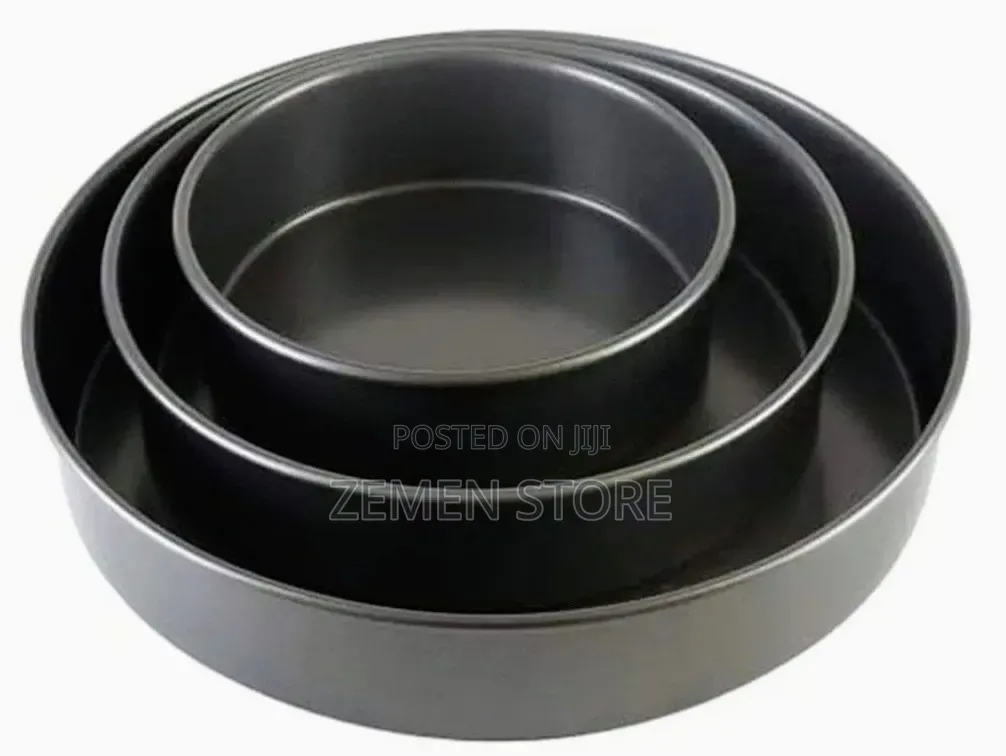 Momcoc 3-Piece Non-Stick Granite Cake Pan Set (30cm, 34cm, 38cm)