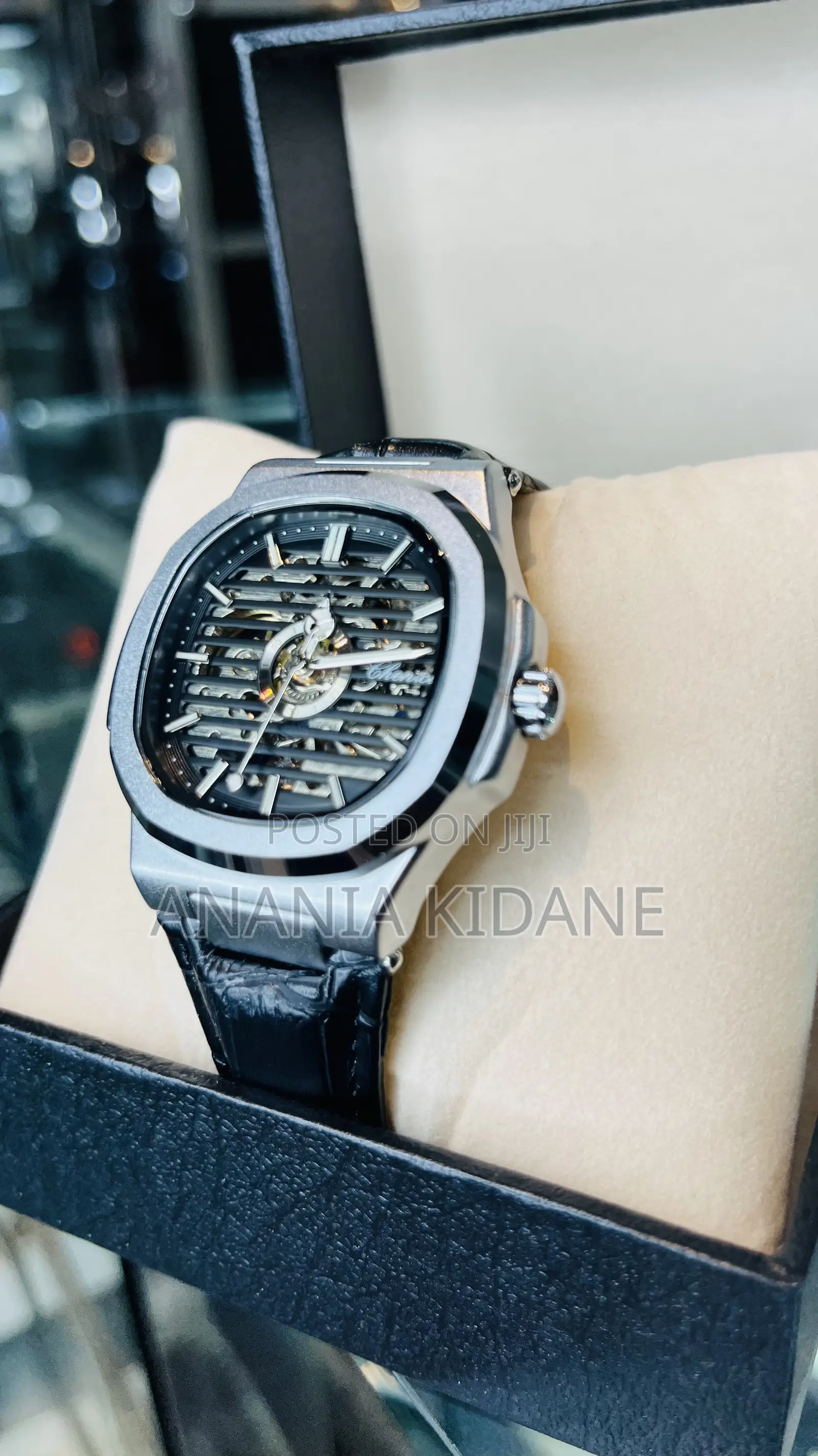 590 Automatic Chenxi Black Leather Watch