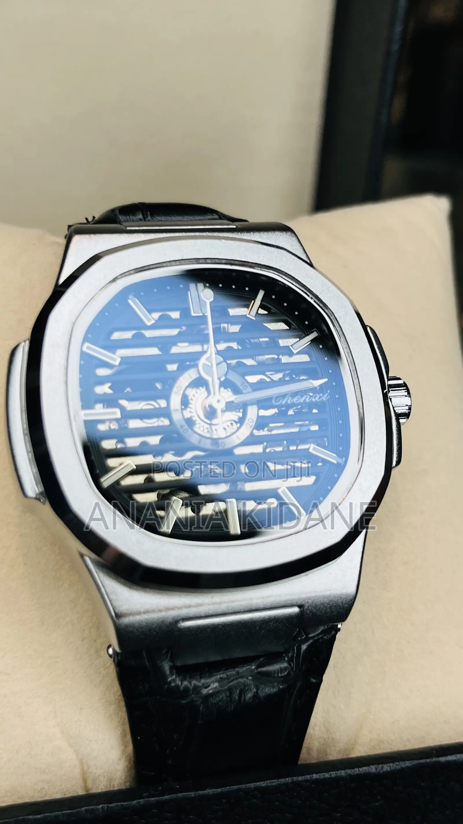 590 Automatic Chenxi Black Leather Watch