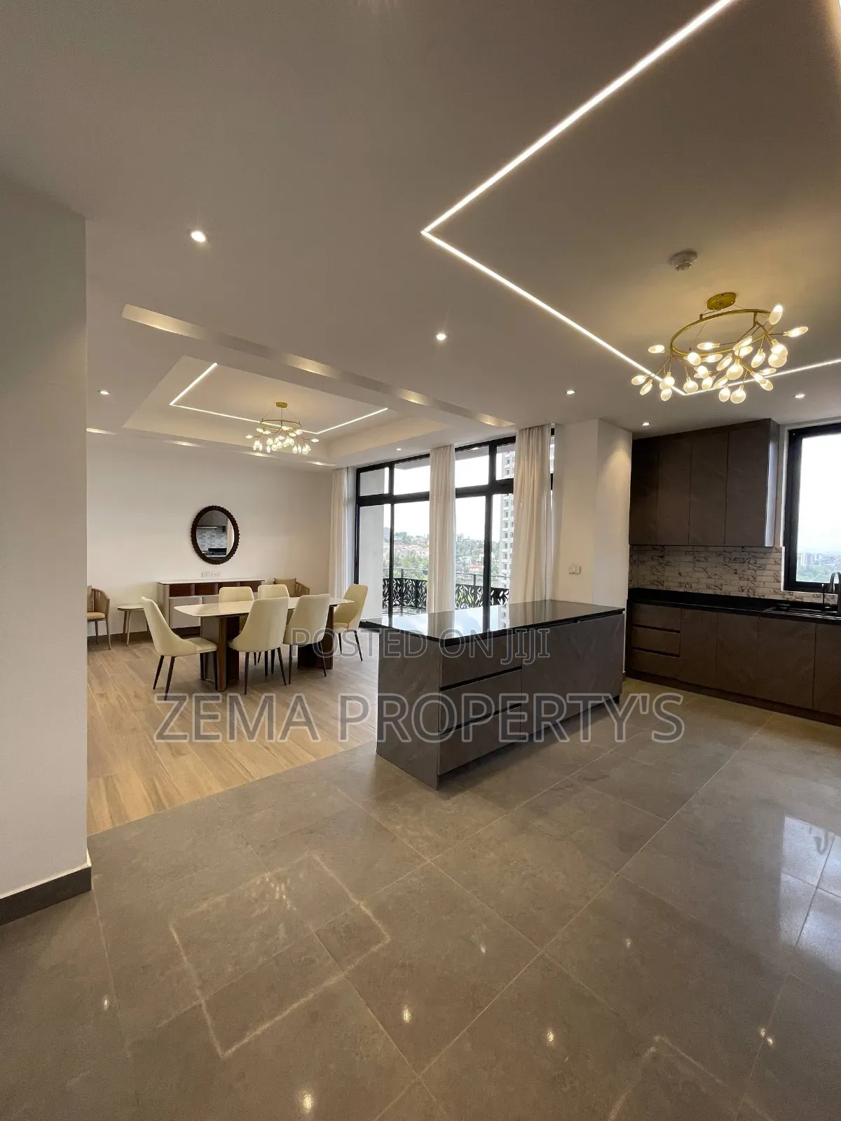 Furnished 4bdrm Apartment in Bole for rent
