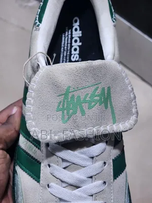 Green Adidas Mens Flat Shoe