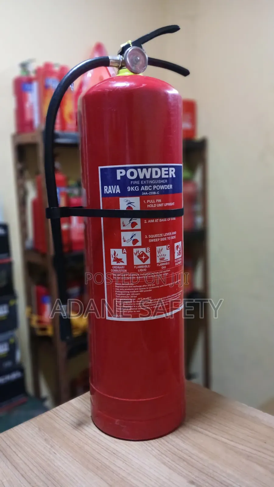 9kg እሳት ማጥፊያ Fire Extinguisher 心 Adane Safety