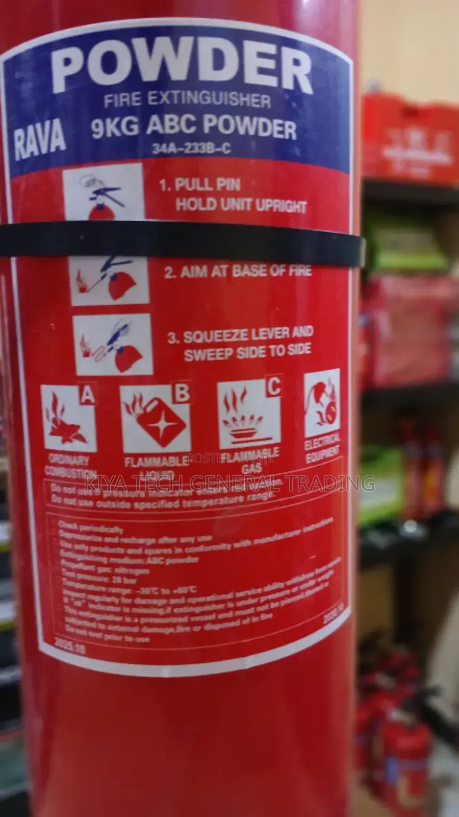 9kg እሳት ማጥፊያ Fire Extinguisher 心 Adane Safety