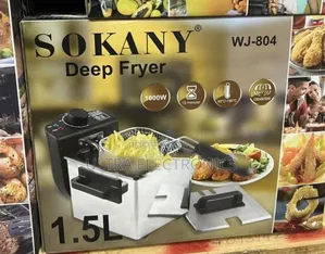 SOKANY Deep Fryer – WJ-804 | 1.5L Enjoy Crispy, Golden-Fried Meals