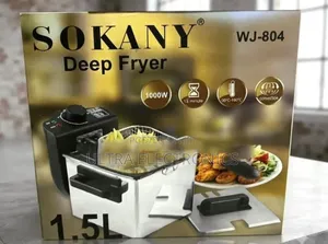 SOKANY Deep Fryer – WJ-804 | 1.5L Enjoy Crispy, Golden-Fried Meals