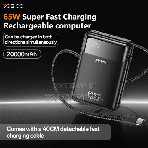 YESIDO YP97 Original 20,000mAh 65W Power Bank