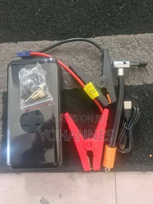 የመኪና ጃምፐር እና ጎማ መንፊያ(Car Jumper and Air Pump)