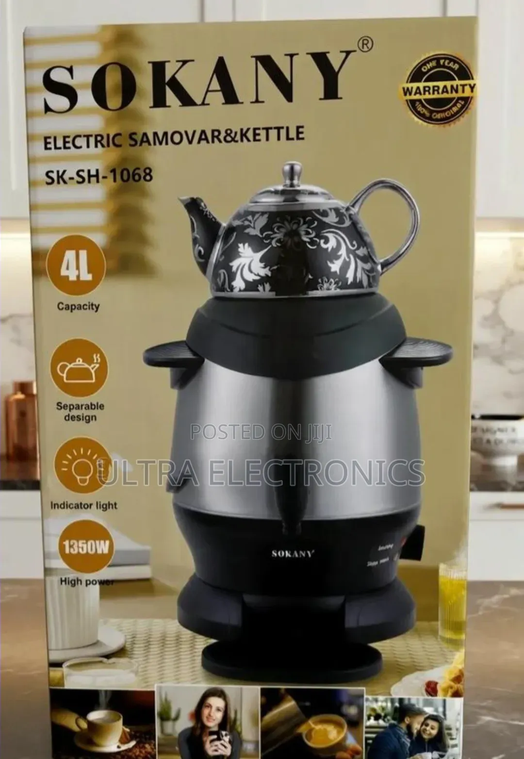 Sokany Samovar Electric Kettle – Sk-Sh-1068 Make Every Tea Break