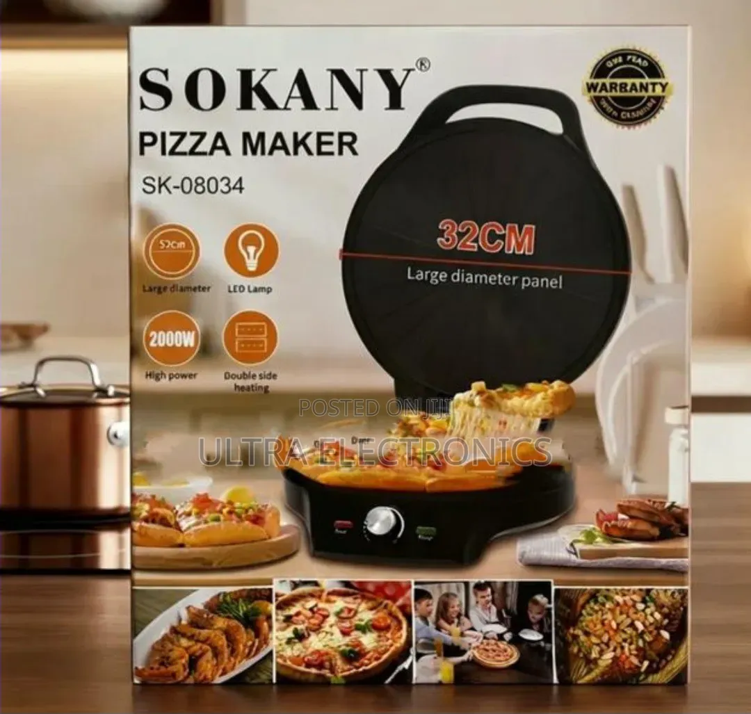 Sokany Electric Pizza Maker – Sk-08034 Enjoy Homemade Pizza