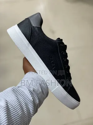Zara Quality Flats Smooth Black White