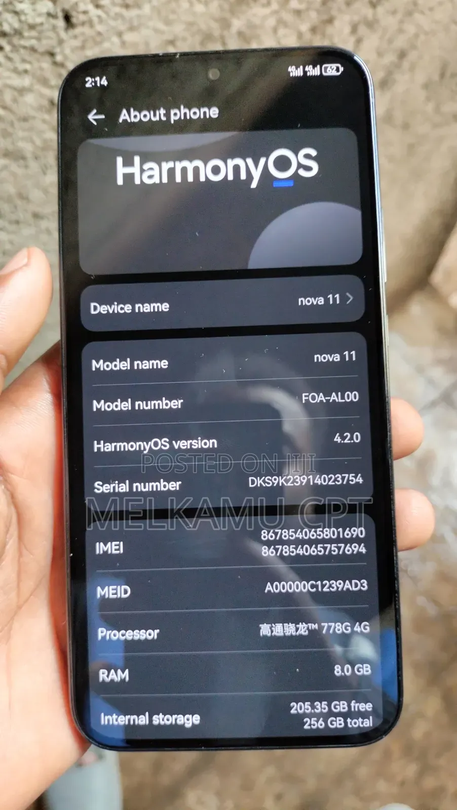 Huawei nova 11 256 GB Black
