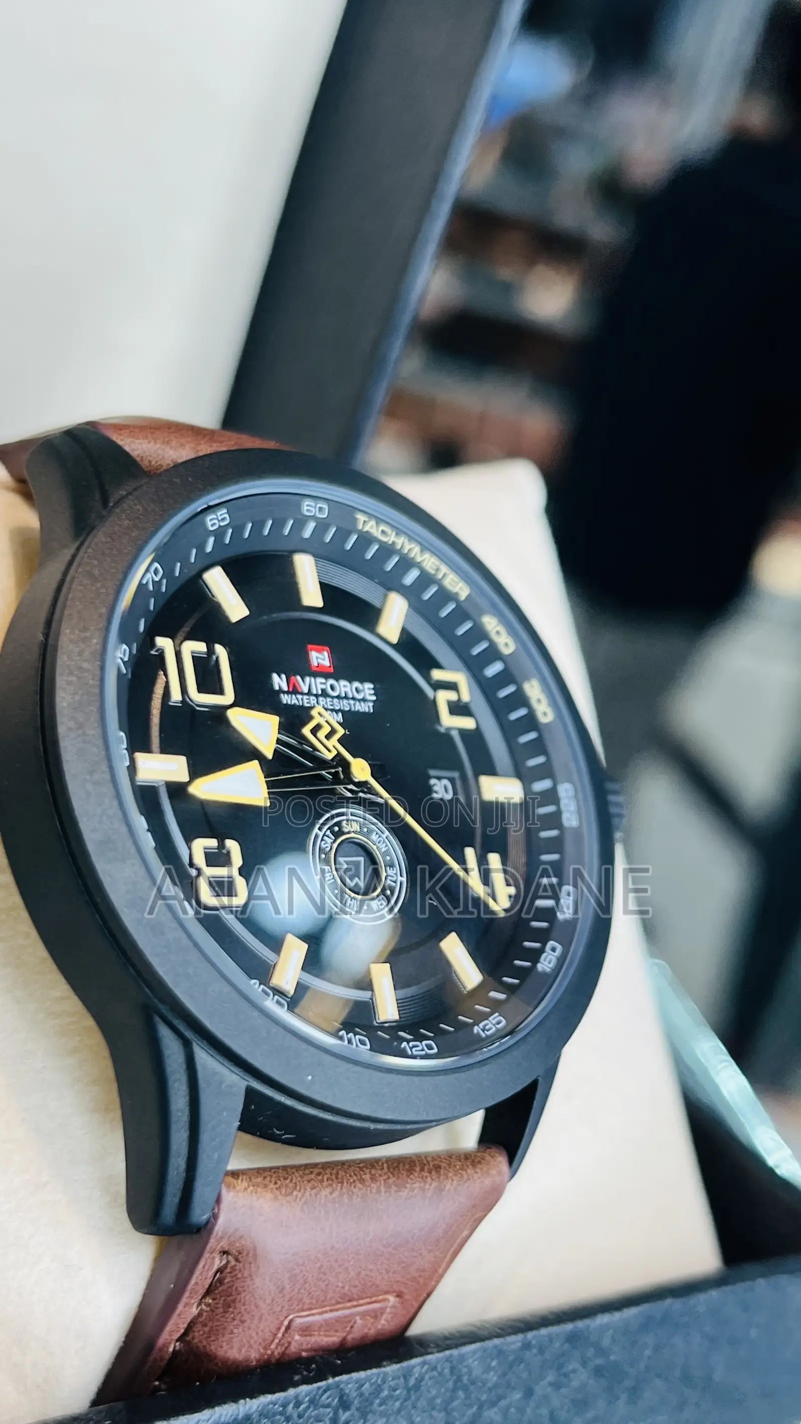 Navy Force Leather Watches