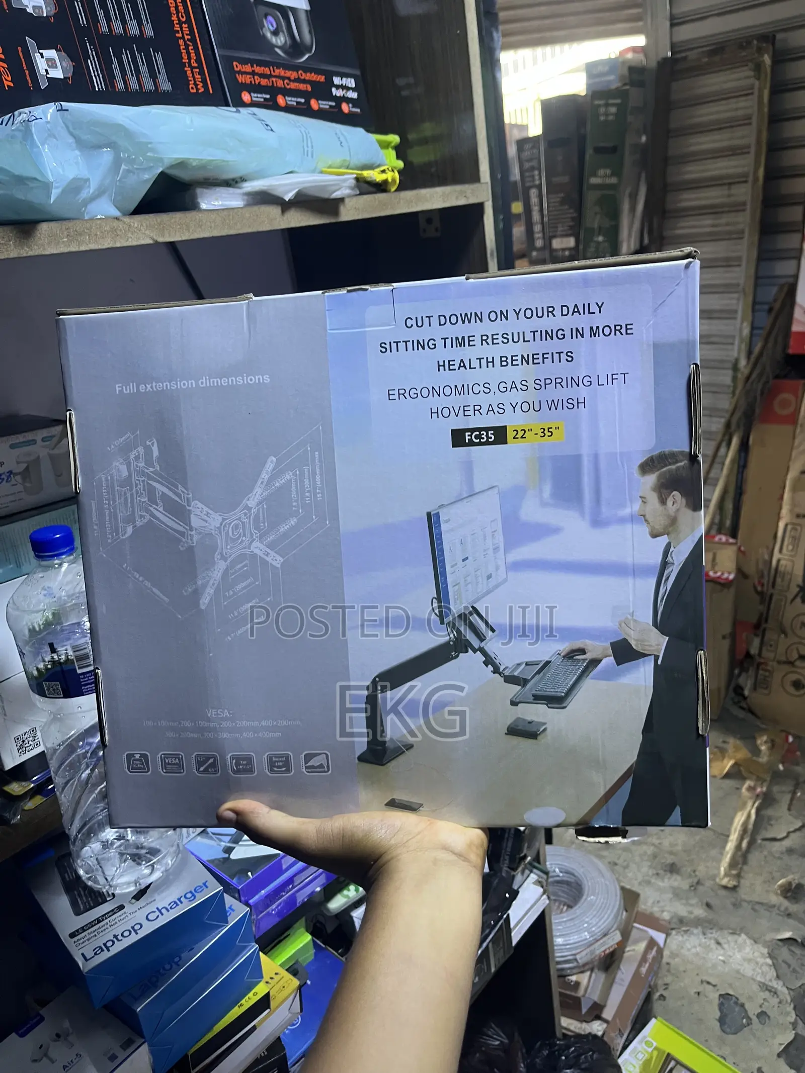 Model-P4 Full Motion TV Wall Mount Bracket (32"-65") - የቲቪ ማሰሪያ ማገጣጠሚያ