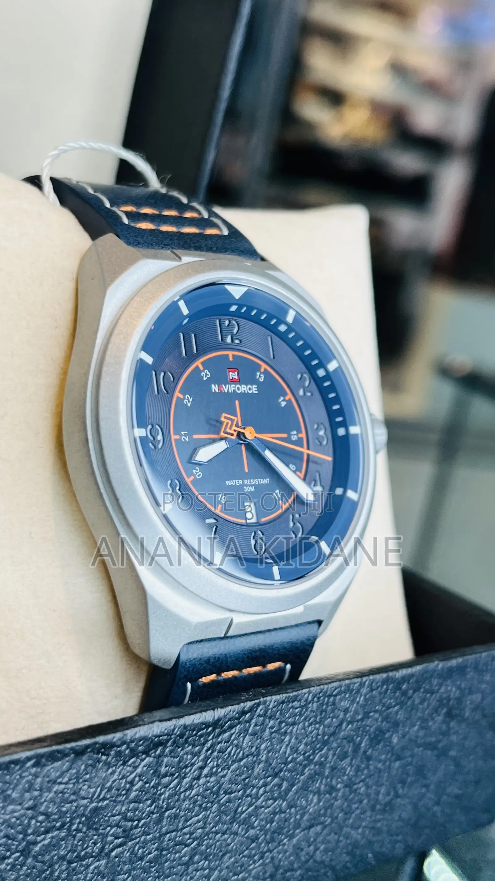 Navy Force Leather Watches