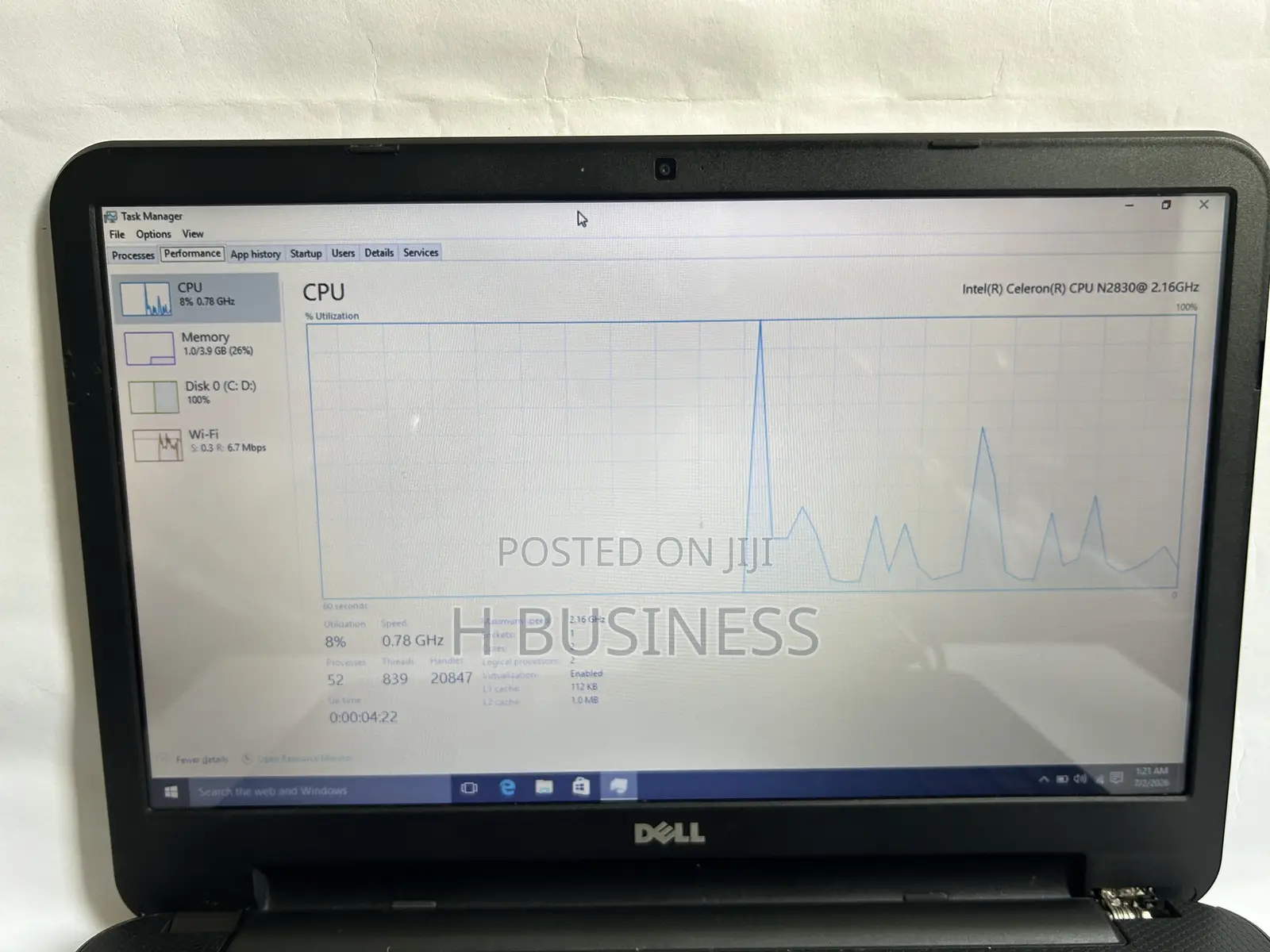 Laptop Dell 4GB Intel Celeron HDD 500GB