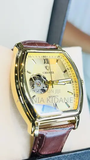 The Square Luxury Chenxi Leather Men’s Watch
