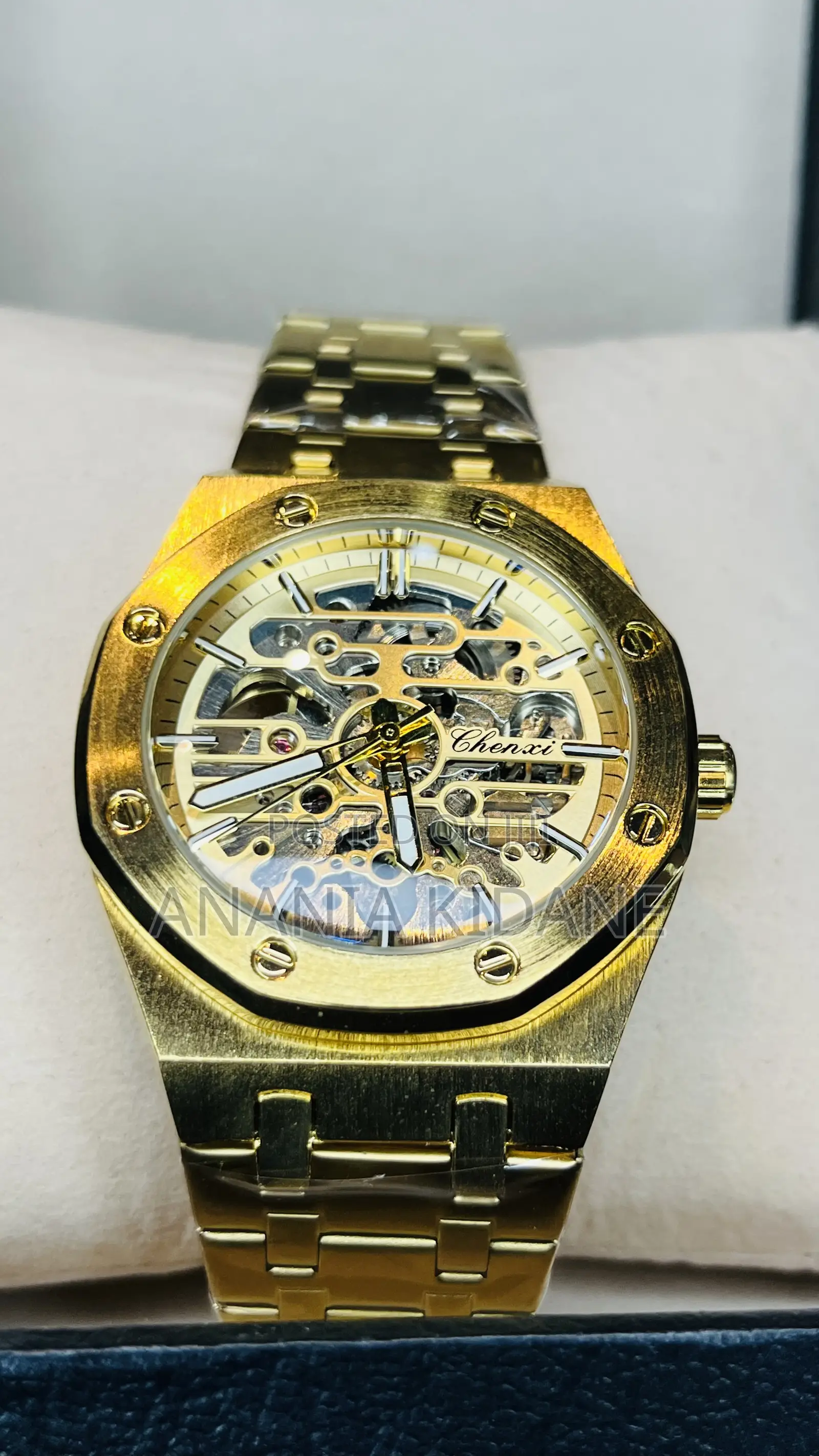Fashion Stainless Steel Chnexi Automatic Mens Watch