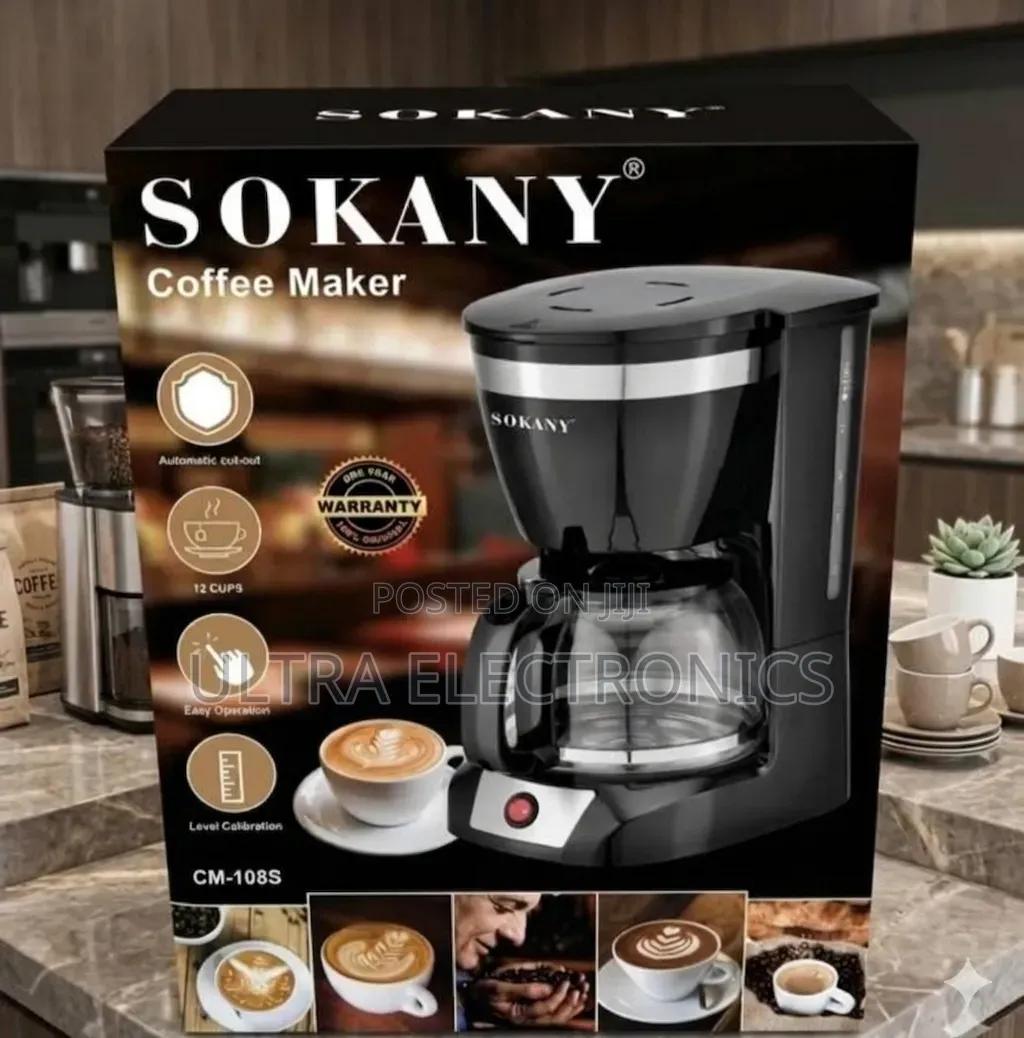 Sokany Cm-108s Drip Coffee Maker Start Your Day With Rich, Flavorfu