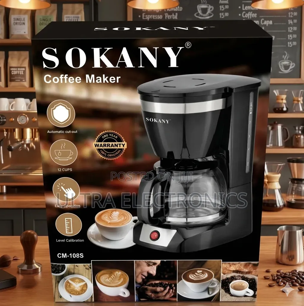 Sokany Cm-108s Drip Coffee Maker Start Your Day With Rich, Flavorfu