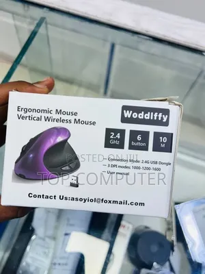 Woddlffy Ergonomic Vertical Wireless Mouse