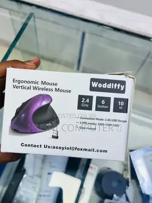 Woddlffy Ergonomic Vertical Wireless Mouse